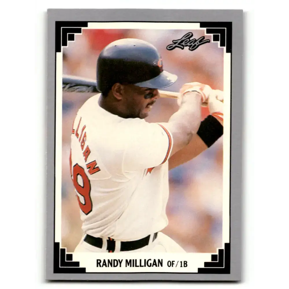 1991 Leaf #109 Randy Milligan NM-MT Baltimore Orioles Baseball Card - Baseball Card Single