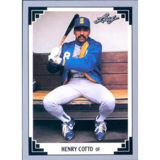 1991 Leaf #113 Henry Cotto NM-MT Seattle Mariners Baseball Card - Baseball Card Single