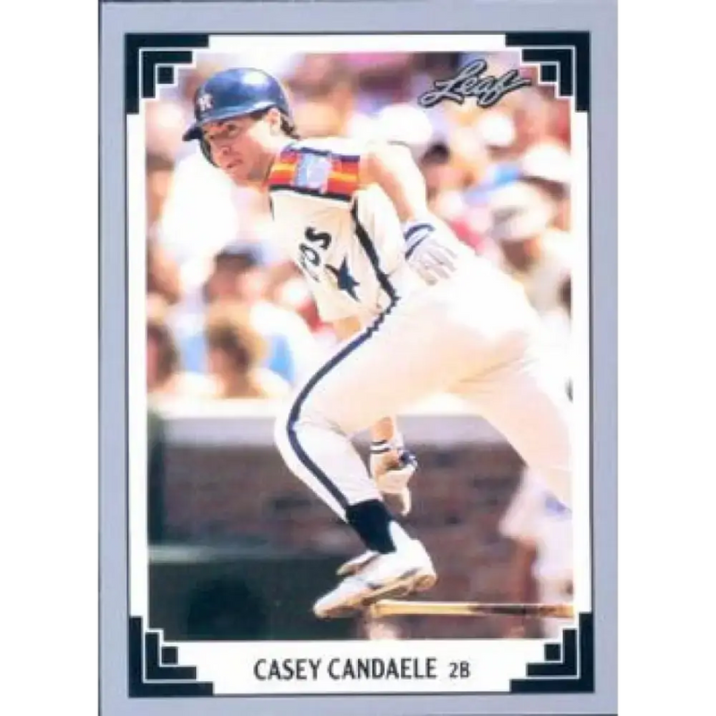 1991 Leaf #114 Casey Candaele NM-MT Houston Astros Baseball Card - Baseball Card Single