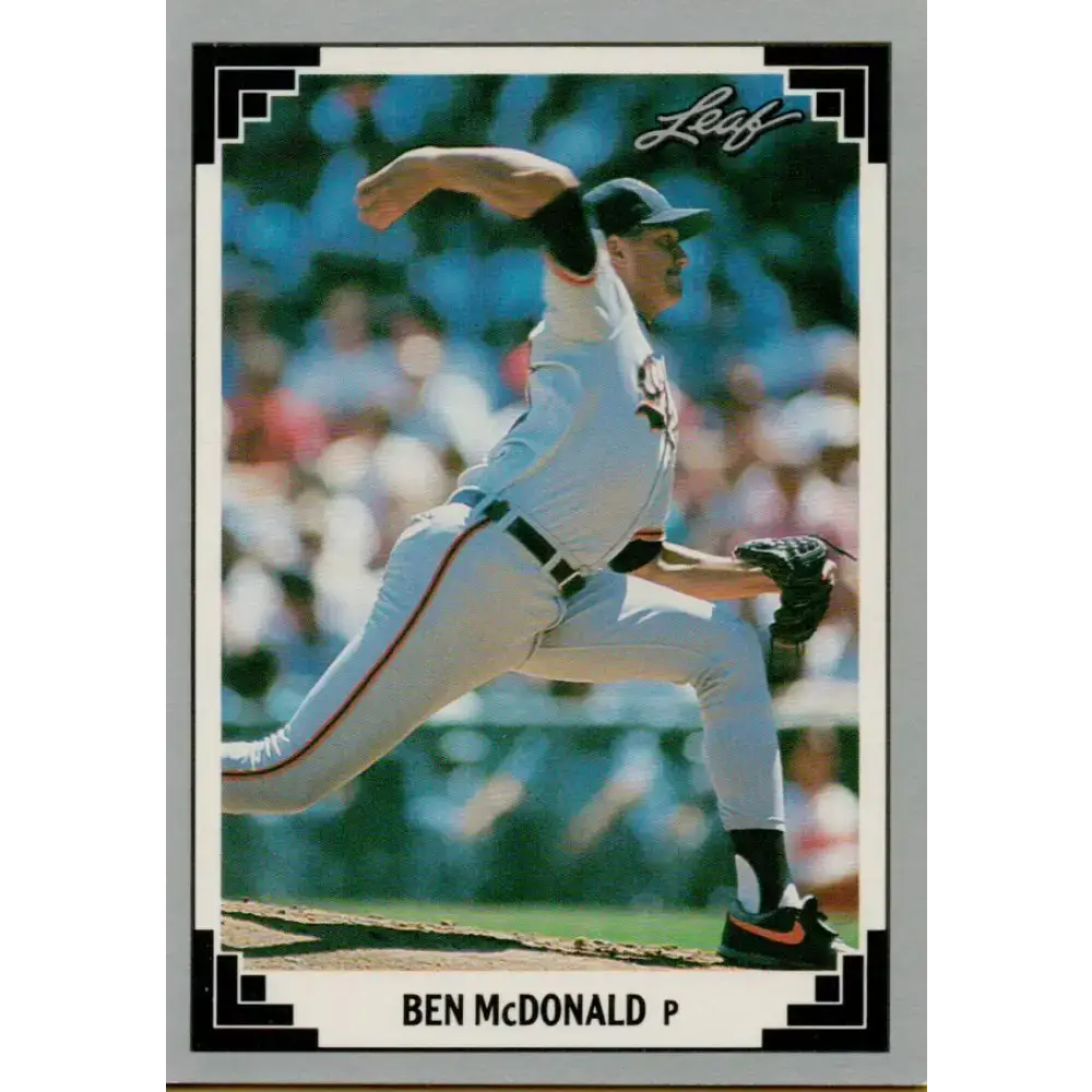 1991 Leaf #117 Ben McDonald NM-MT Baltimore Orioles Baseball Card - Baseball Card Single