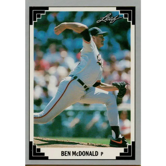 1991 Leaf #117 Ben McDonald NM-MT Baltimore Orioles Baseball Card - Baseball Card Single