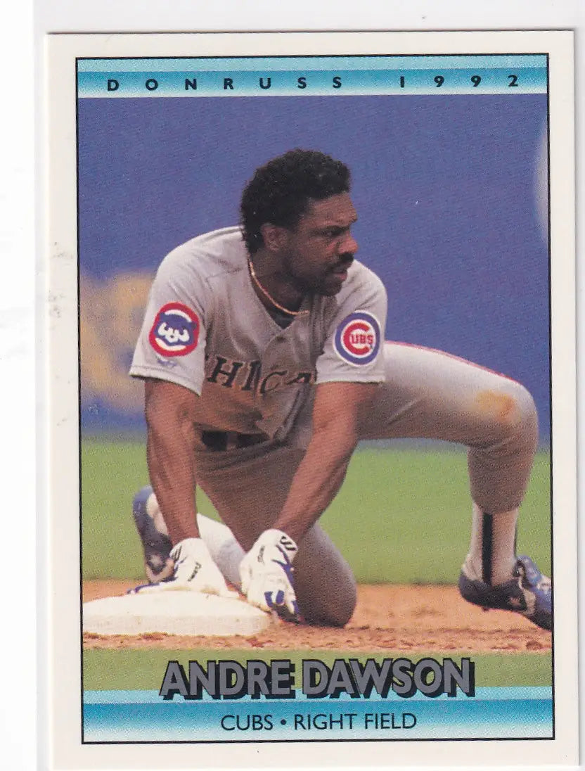 1991 LEAF #119 ANDRE DAWSON- CHICAGO CUBS - Baseball Card Single