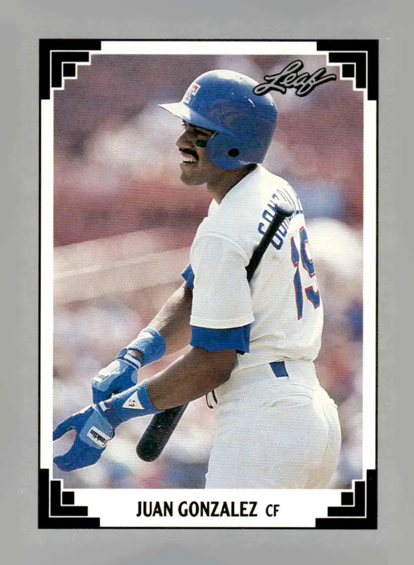 1991 Leaf #119 Juan Gonzalez - Baseball Card Single