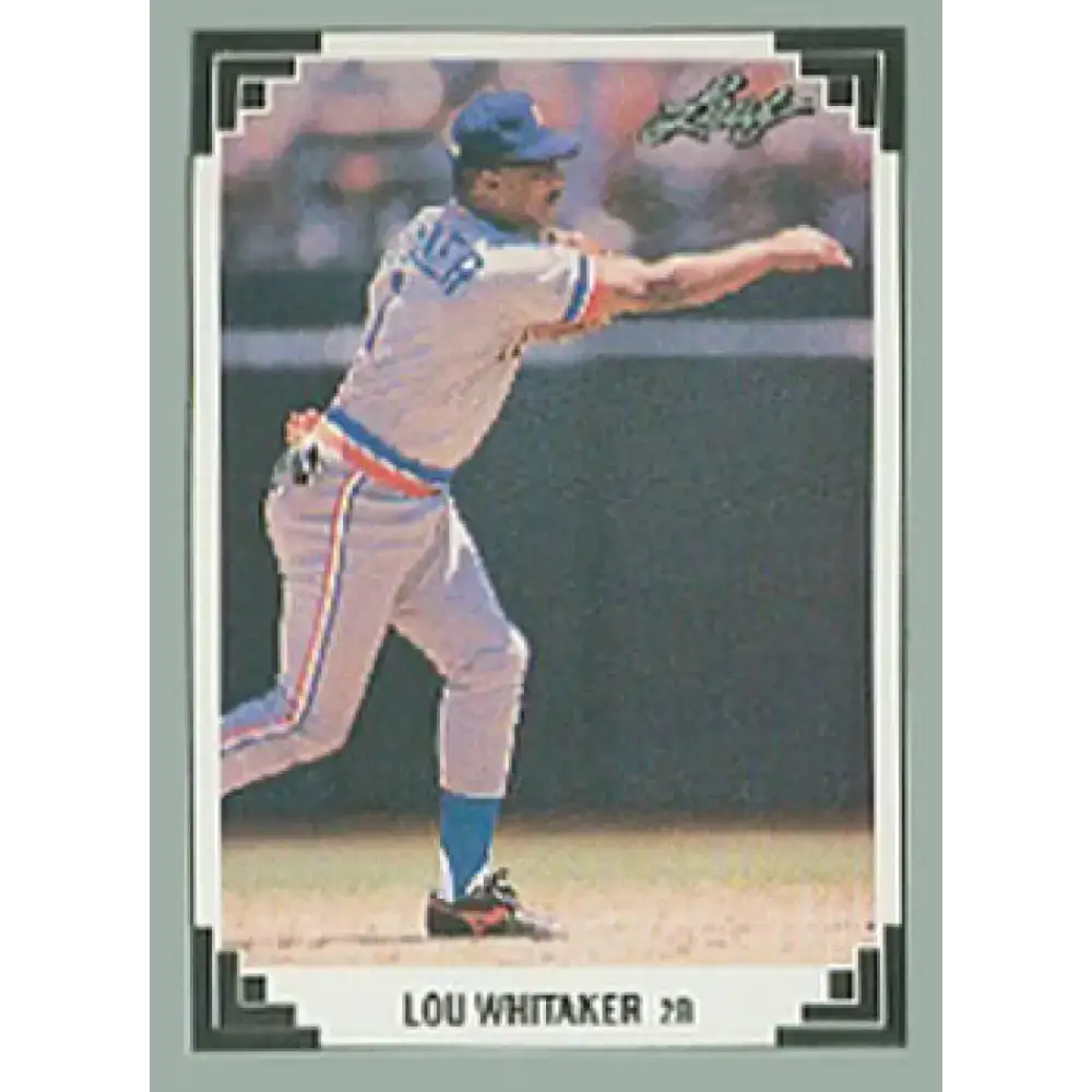 1991 Leaf #120 Lou Whitaker NM-MT Detroit Tigers Baseball Card - Baseball Card Single