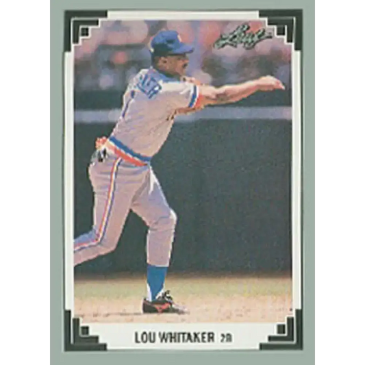 1991 Leaf #120 Lou Whitaker NM-MT Detroit Tigers Baseball Card - Baseball Card Single