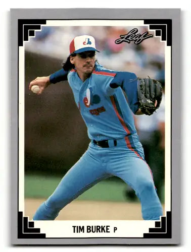 1991 Leaf #124 Tim Burke NM Near Mint Expos ID:55921 - Baseball Card Single