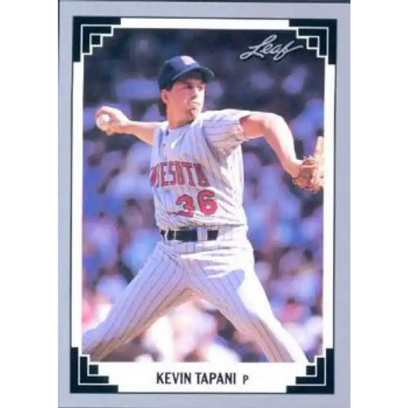 1991 Leaf #128 Kevin Tapani NM-MT Minnesota Twins Baseball Card - Baseball Card Single