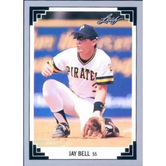 1991 Leaf #130 Jay Bell NM-MT Pittsburgh Pirates Baseball Card - Baseball Card Single