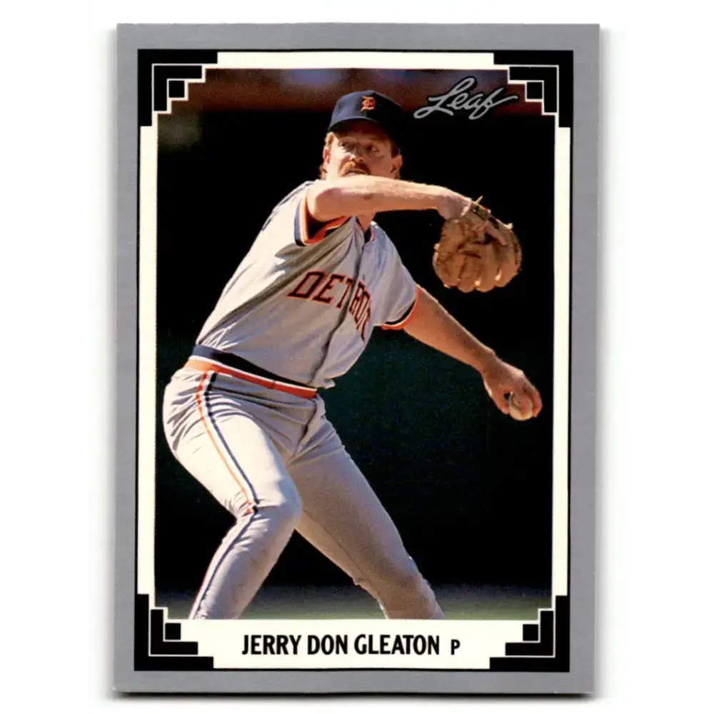 1991 Leaf #135 Jerry Don Gleaton NM-MT Detroit Tigers Baseball Card - Baseball Card Single