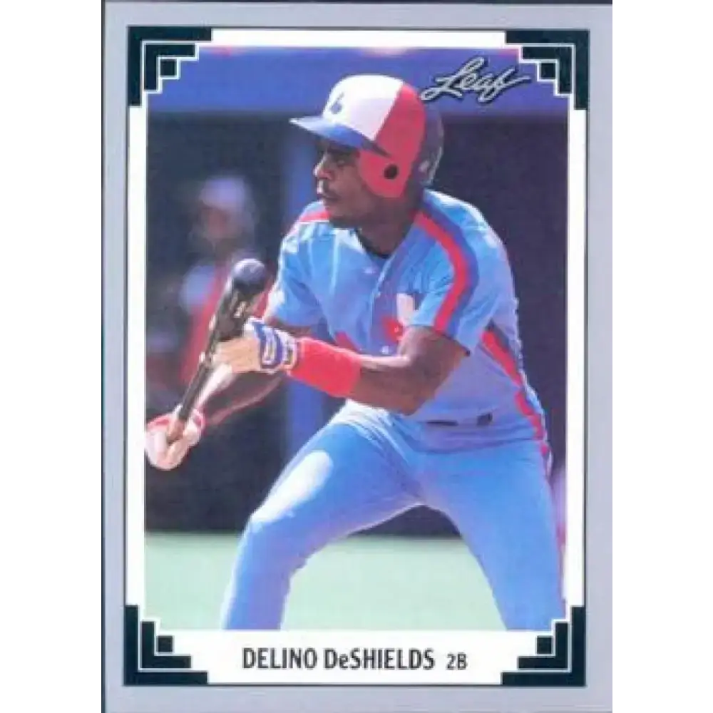 1991 Leaf #139 Delino DeShields NM-MT Montreal Expos Baseball Card - Baseball Card Single