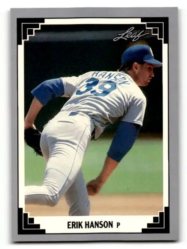 1991 Leaf #142 Erik Hanson NM Near Mint Mariners ID:55905 - Baseball Card Single
