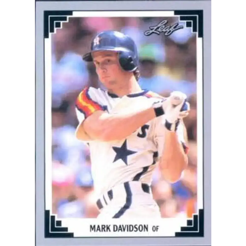 1991 Leaf #143 Mark Davidson NM-MT Houston Astros Baseball Card - Baseball Card Single