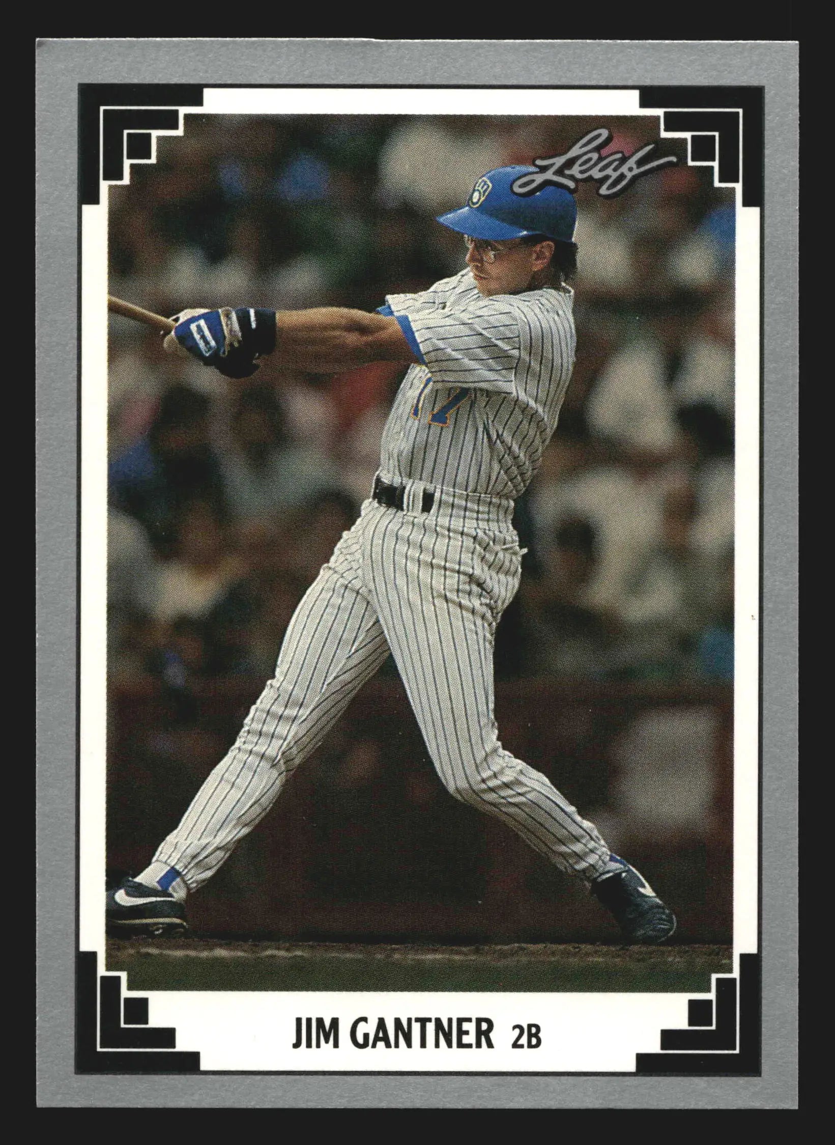 1991 Leaf #145 Jim Gantner Milwaukee Brewers - Baseball Card Single