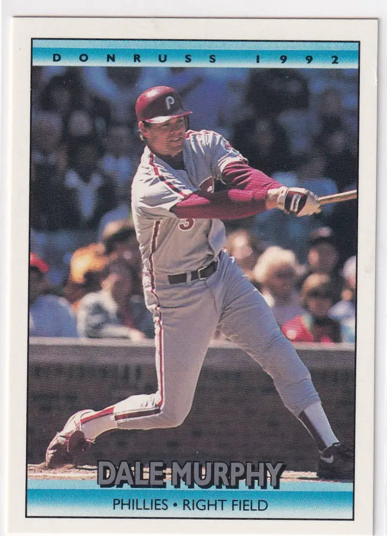 1991 LEAF #146 DALE MURPHY- PHILADELPHIA PHILLIES - Baseball Card Single