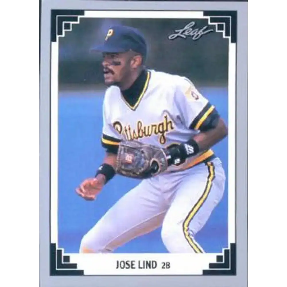1991 Leaf #146 Jose Lind NM-MT Pittsburgh Pirates Baseball Card - Baseball Card Single