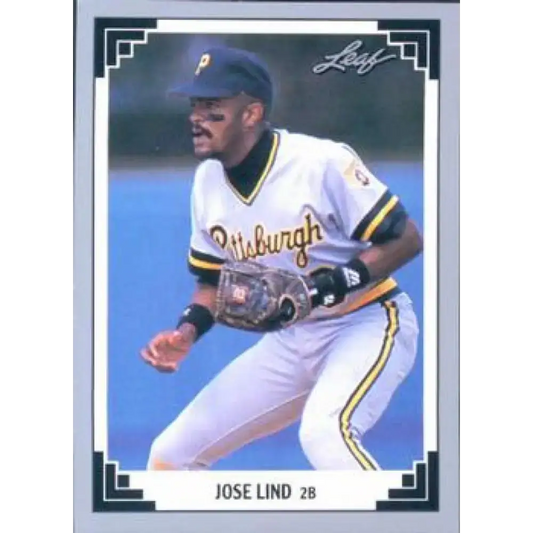 1991 Leaf #146 Jose Lind NM-MT Pittsburgh Pirates Baseball Card - Baseball Card Single