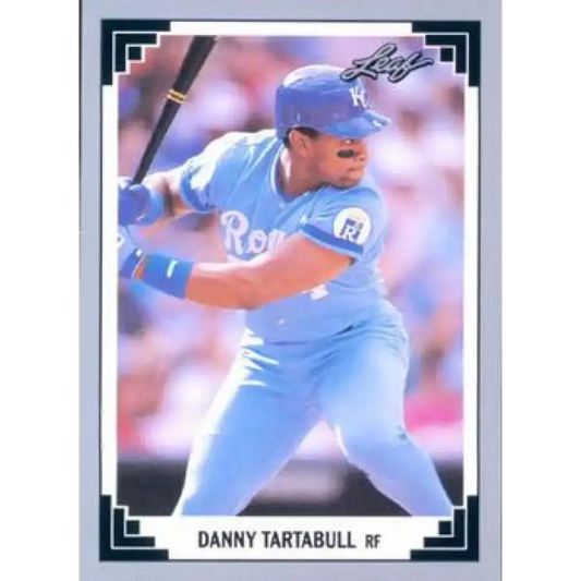 1991 Leaf #147 Danny Tartabull NM-MT Kansas City Royals Baseball Card - Baseball Card Single