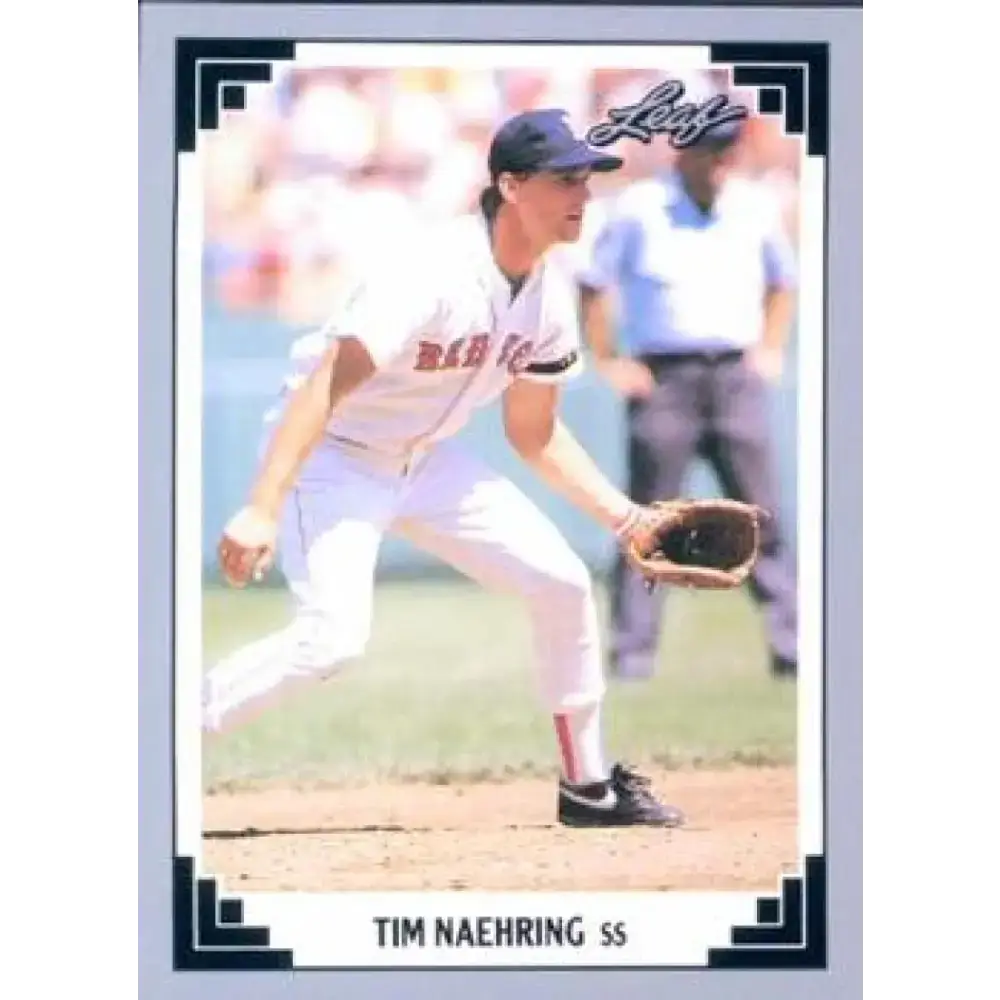 1991 Leaf #150 Tim Naehring NM-MT Boston Red Sox Baseball Card - Baseball Card Single