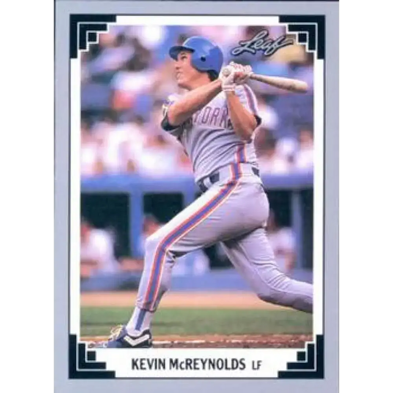 1991 Leaf #151 Kevin McReynolds NM-MT New York Mets Baseball Card - Baseball Card Single