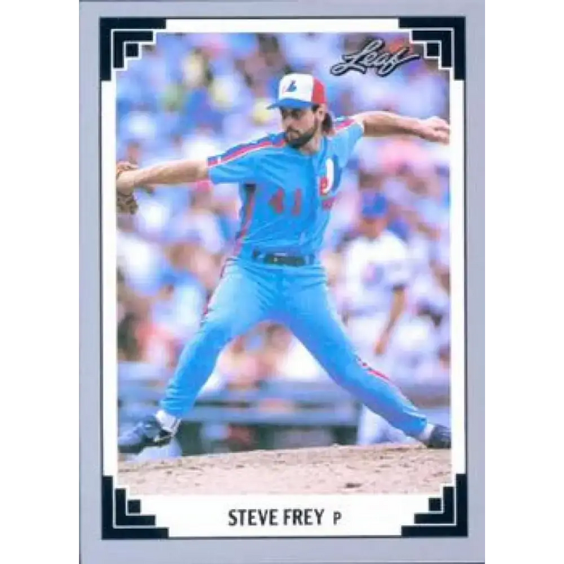 1991 Leaf #153 Steve Frey NM-MT Montreal Expos Baseball Card - Baseball Card Single