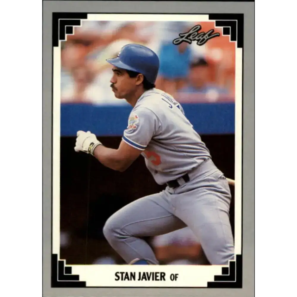 1991 Leaf #155 Stan Javier NM-MT Los Angeles Dodgers Baseball Card - Baseball Card Single