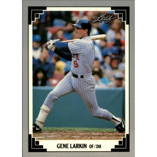 1991 Leaf #157 Gene Larkin NM-MT Minnesota Twins Baseball Card - Baseball Card Single