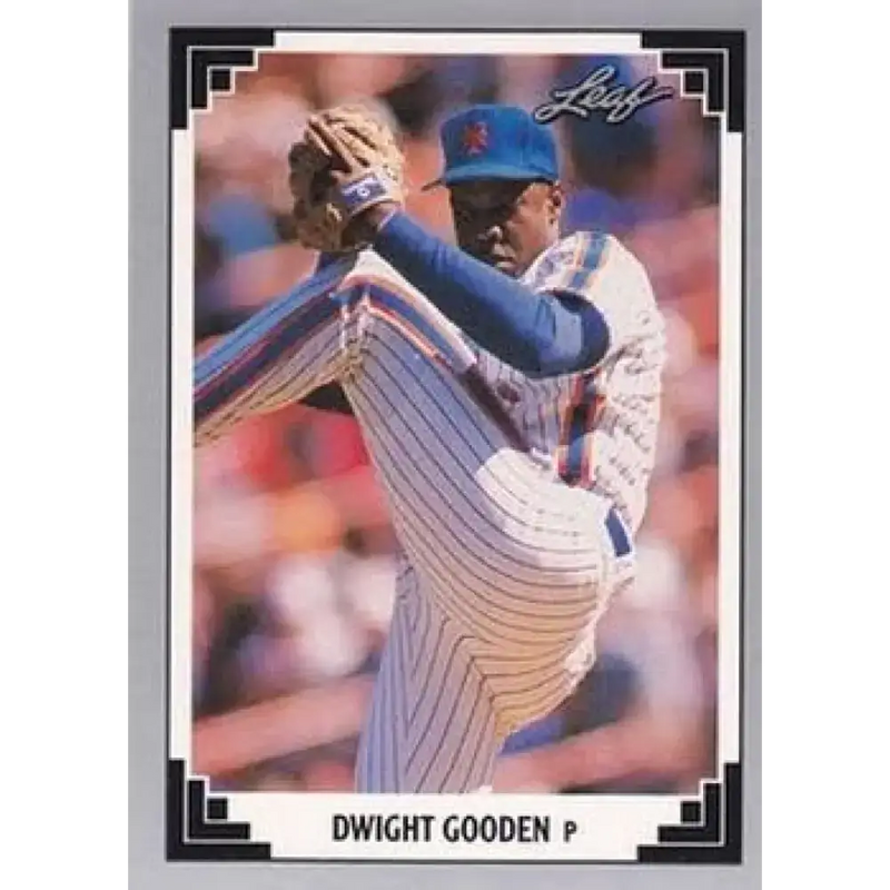 1991 Leaf #165 Dwight Gooden NM-MT New York Mets Baseball Card - Baseball Card Single