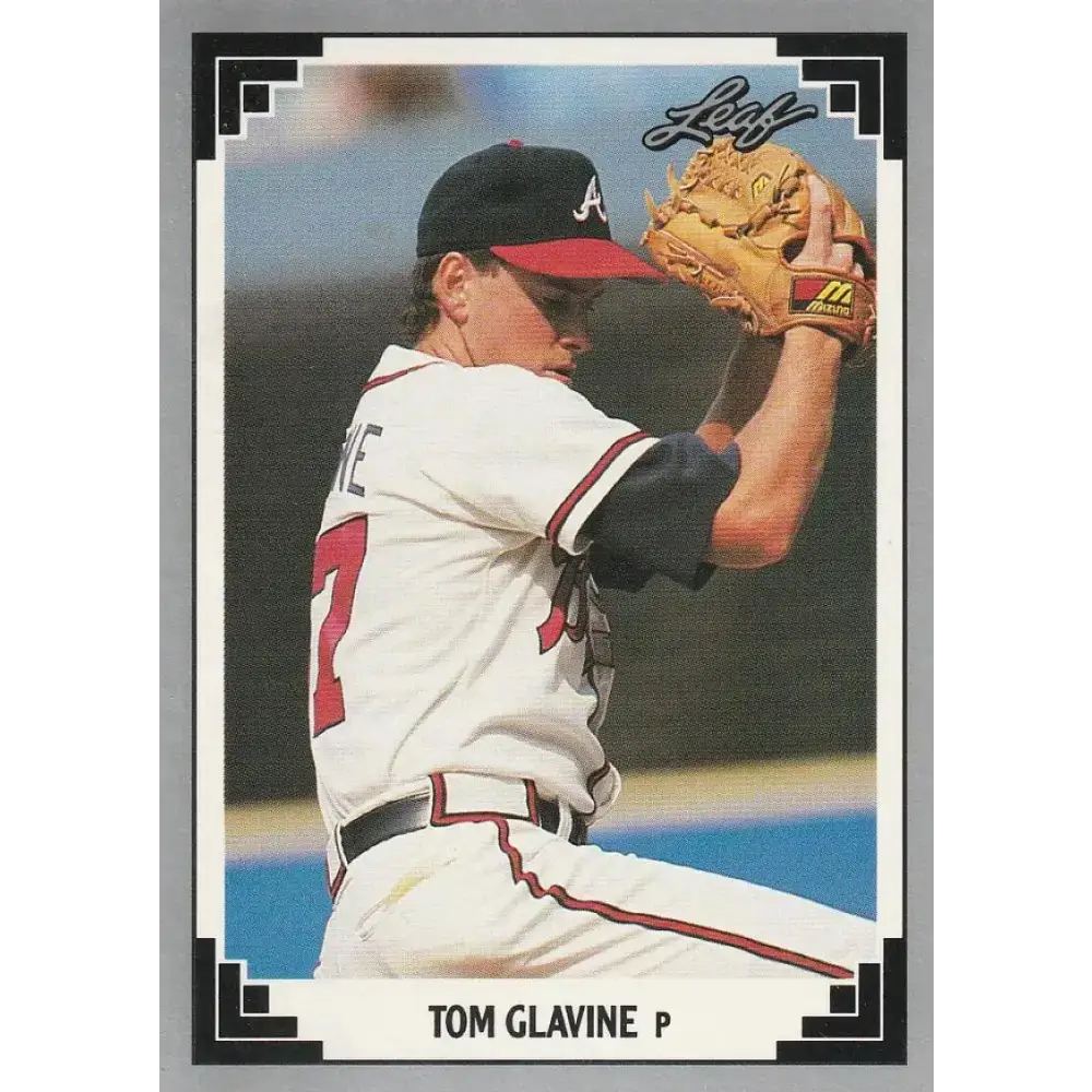 1991 Leaf #172 Tom Glavine NM-MT Atlanta Braves Baseball Card - Baseball Card Single