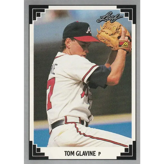 1991 Leaf #172 Tom Glavine NM-MT Atlanta Braves Baseball Card - Baseball Card Single