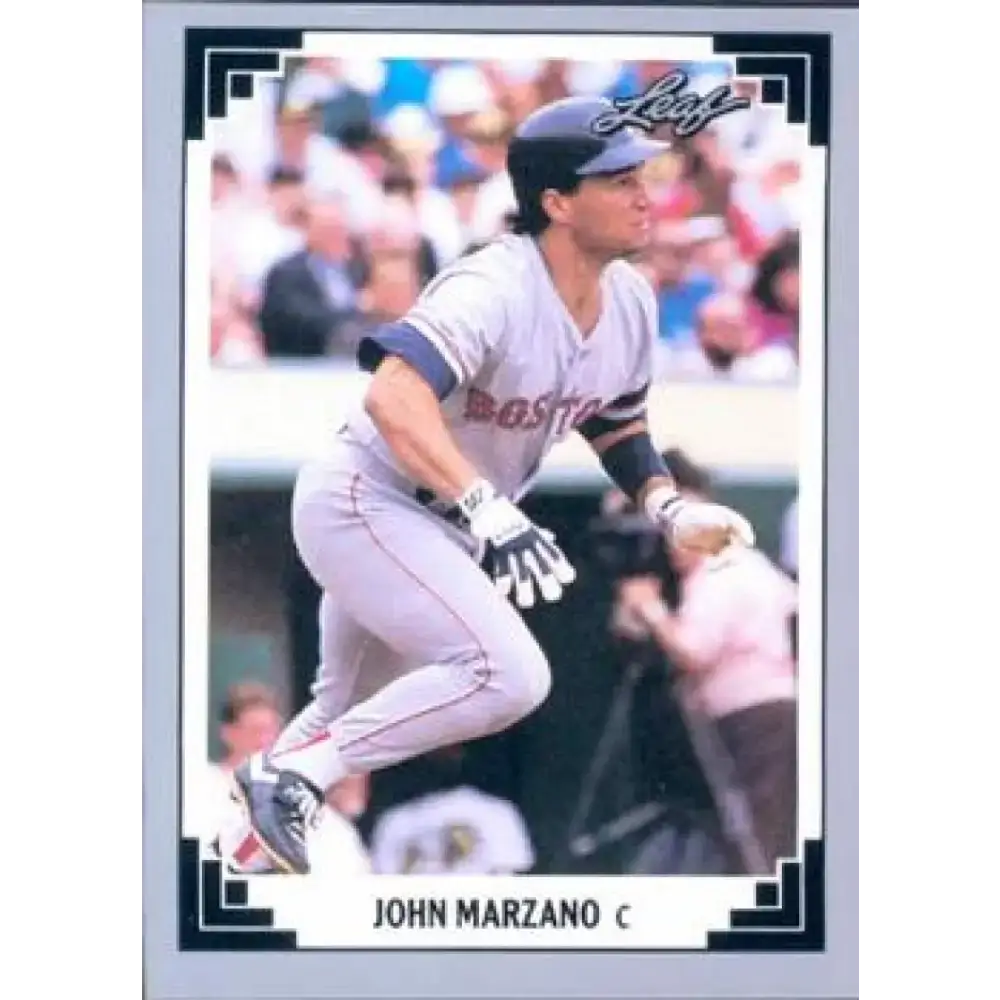 1991 Leaf #179 John Marzano NM-MT Boston Red Sox Baseball Card - Baseball Card Single