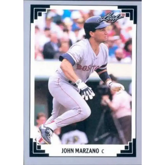 1991 Leaf #179 John Marzano NM-MT Boston Red Sox Baseball Card - Baseball Card Single