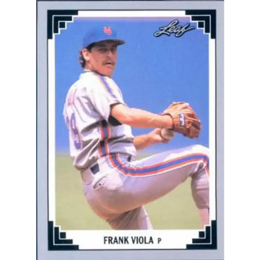 1991 Leaf #180 Frank Viola NM-MT New York Mets Baseball Card - Baseball Card Single