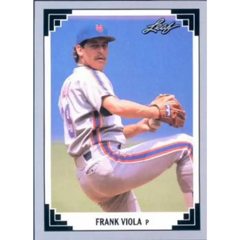 1991 Leaf #180 Frank Viola NM-MT New York Mets Baseball Card - Baseball Card Single