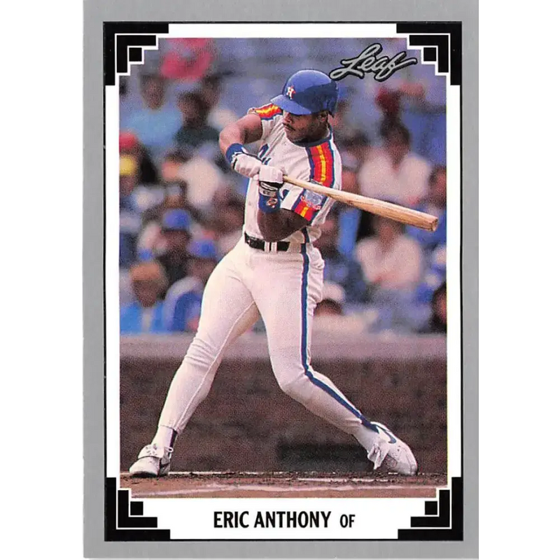 1991 Leaf #181 Eric Anthony NM-MT Houston Astros Baseball Card - Baseball Card Single