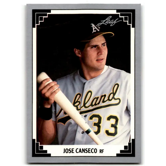 1991 Leaf #182 Jose Canseco NM-MT Oakland Athletics Baseball Card - Baseball Card Single