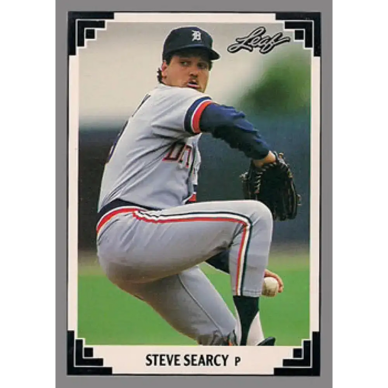 1991 Leaf #187 Steve Searcy NM-MT Detroit Tigers Baseball Card - Baseball Card Single