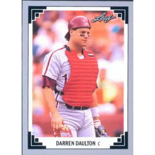 1991 Leaf #192 Darren Daulton NM-MT Philadelphia Phillies Baseball Card - Baseball Card Single