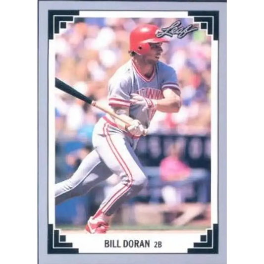 1991 Leaf #197 Bill Doran NM-MT Cincinnati Reds Baseball Card - Baseball Card Single