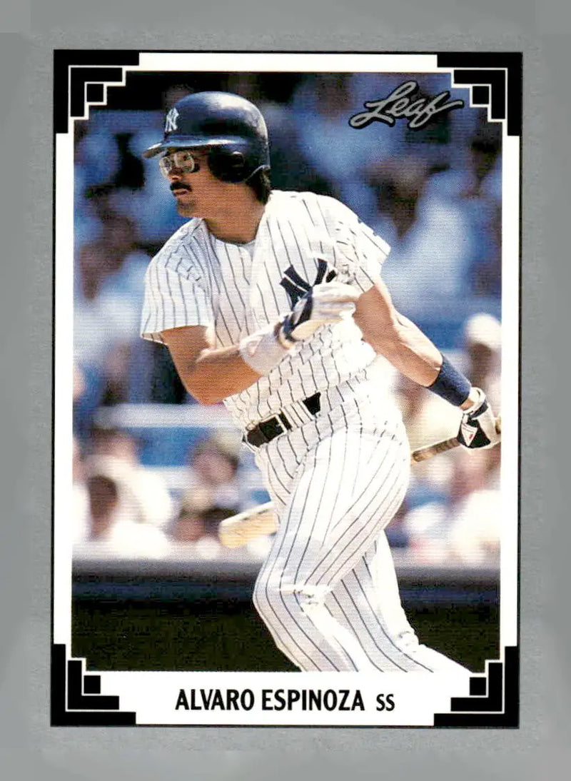 1991 Leaf #198 Alvaro Espinoza - Baseball Card Single