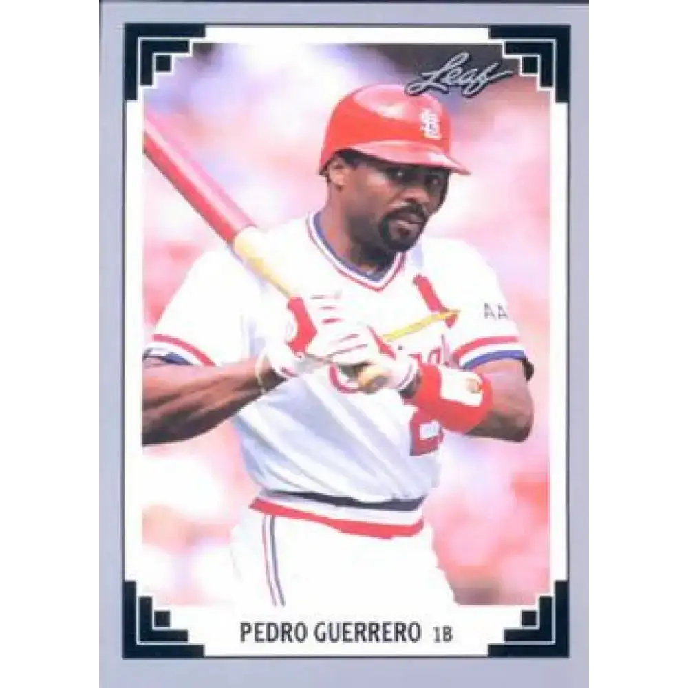 1991 Leaf #204 Pedro Guerrero NM-MT St. Louis Cardinals Baseball Card - Baseball Card Single