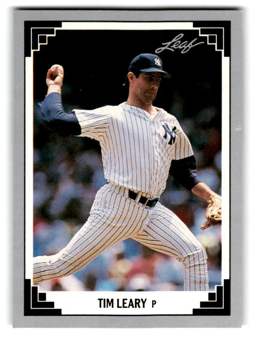 1991 Leaf #206 Tim Leary - Baseball Card Single