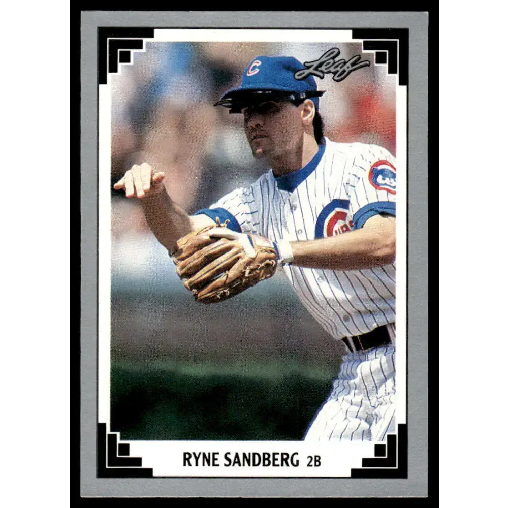 1991 Leaf #207 Ryne Sandberg EX Chicago Cubs Baseball Card - Baseball Card Single