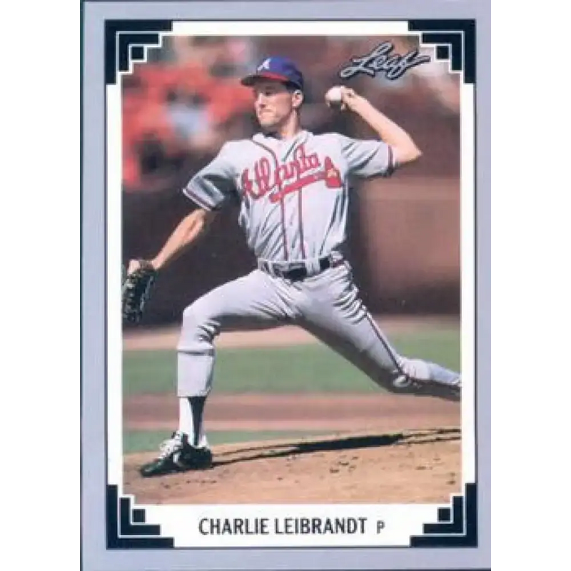 1991 Leaf #209 Charlie Leibrandt NM-MT Atlanta Braves Baseball Card - Baseball Card Single