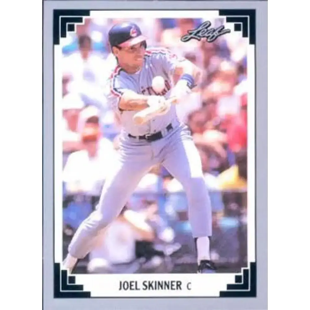 1991 Leaf #211 Joel Skinner NM-MT Cleveland Indians Baseball Card - Baseball Card Single