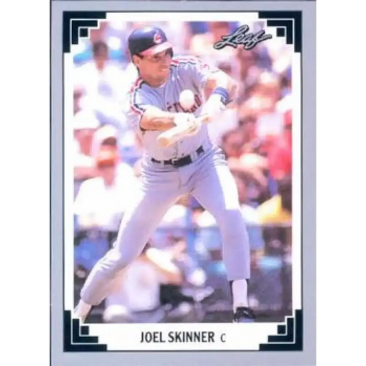 1991 Leaf #211 Joel Skinner NM-MT Cleveland Indians Baseball Card - Baseball Card Single