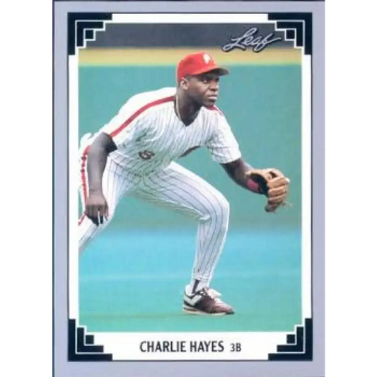 1991 Leaf #214 Charlie Hayes NM-MT Philadelphia Phillies Baseball Card - Baseball Card Single