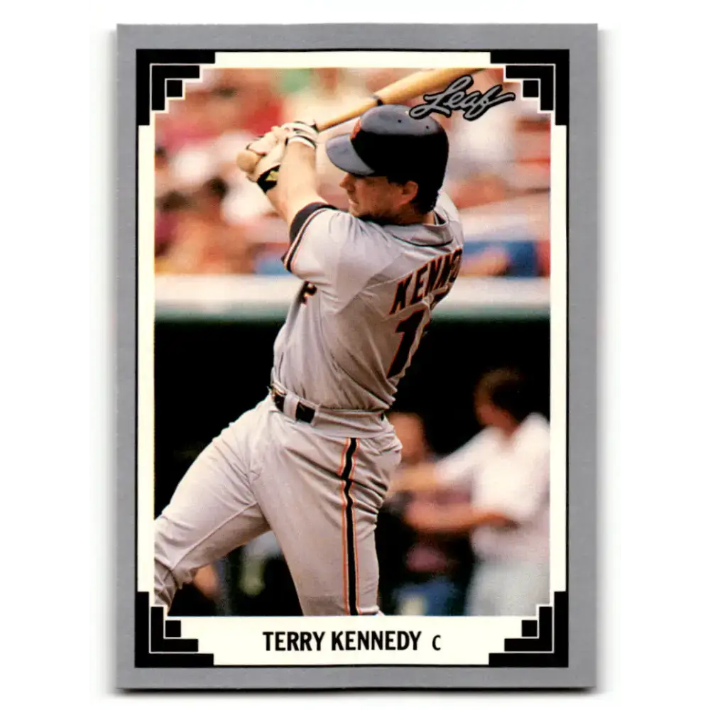 1991 Leaf #216 Terry Kennedy NM-MT San Francisco Giants Baseball Card - Baseball Card Single