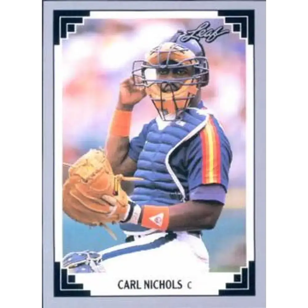 1991 Leaf #217 Carl Nichols NM-MT Houston Astros Baseball Card - Baseball Card Single