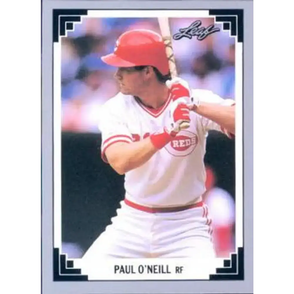 1991 Leaf #219 Paul O’Neill NM-MT Cincinnati Reds Baseball Card - Baseball Card Single