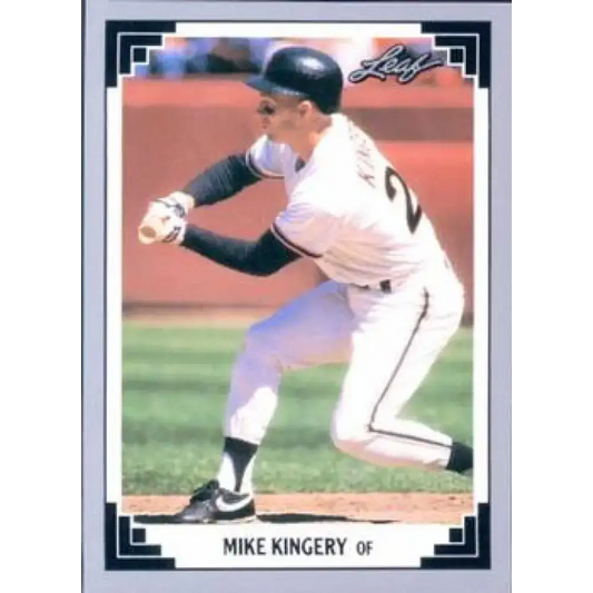 1991 Leaf #224 Mike Kingery NM-MT San Francisco Giants Baseball Card - Baseball Card Single